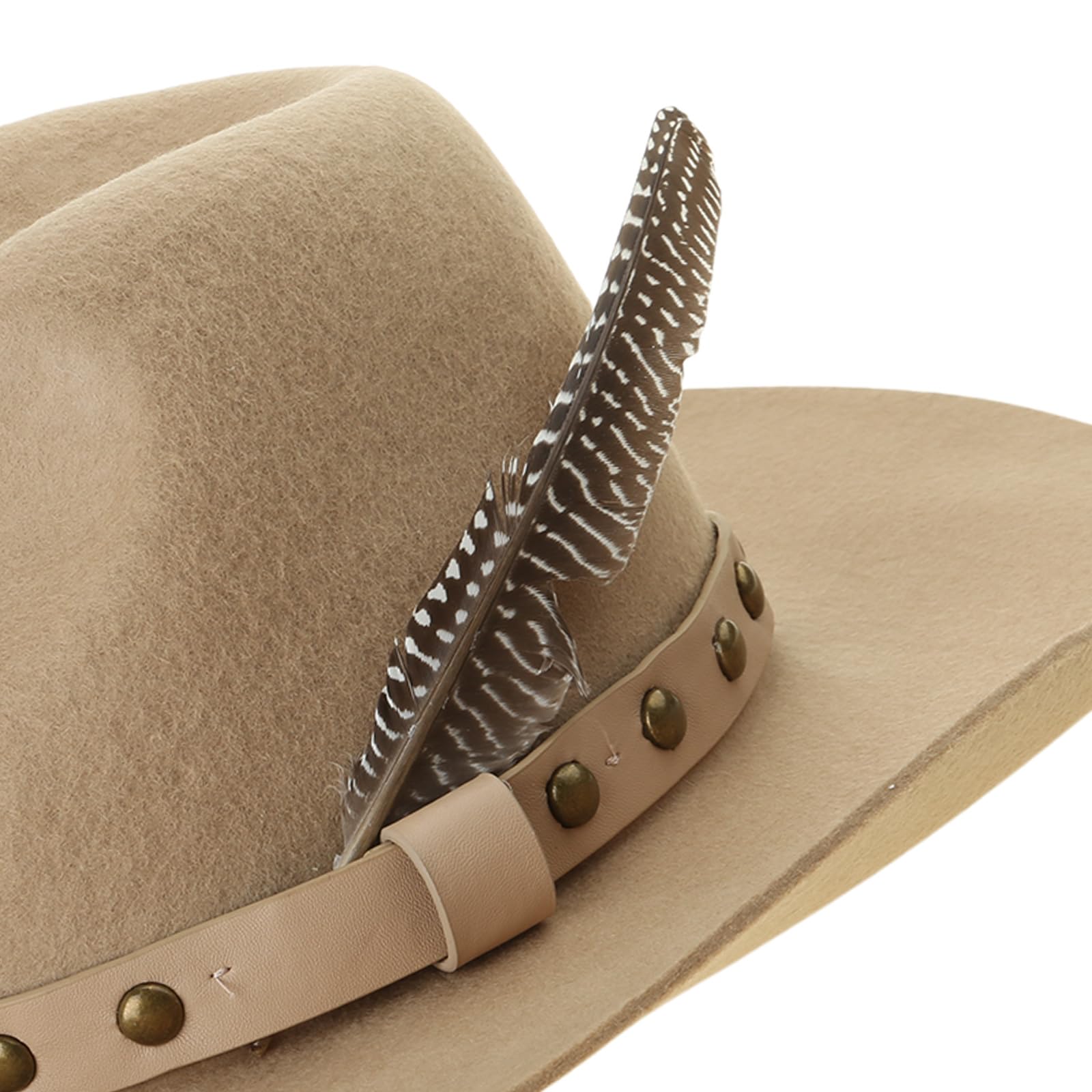 Elegante cappello Fedoras per donne maschili partito con cintura cosplay costume cowboy cappelli hippiesHat spettacoli teatrali cappello a tesa larga per festival musicale