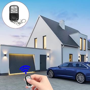 5 PCS Garage Door Remote Fob,433MHz Universal Garage Door Remote with 4 Buttons,Garage Remote Control Key Fob for Garagee Doors Roller Shutters Electric Gates