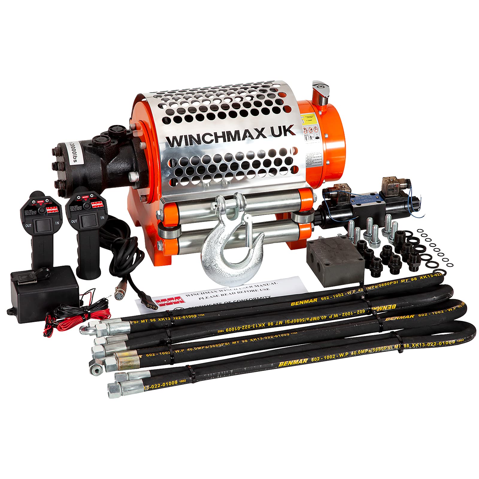 Buy Winchmax 20,000lb / 9,072kg Original Orange 'Z' Hydraulic Winch