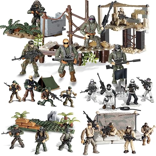 Miniatura 5 de YEIBOBO ! Figura de acción de las fuerzas especiales con armas militares y accesorios