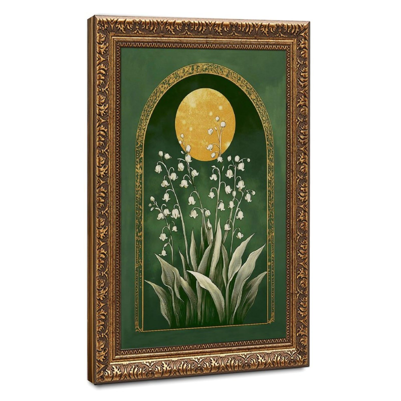 Bareronor Lily of The Valley Canvas Poster for Office Decor Gift