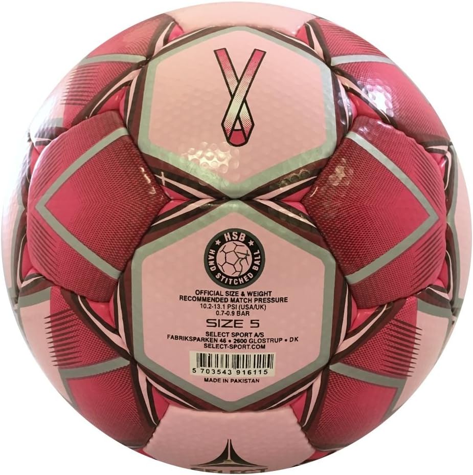 SELECT Numero 10 Soccer Ball, Pink/Cure, Size 5