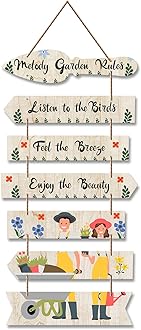 Artvibes Garden Quote Wooden Wall Hanging for Home Decor | Decorative Items for Balcony | Gifts | Wooden Wall Decoration for Outdoor Decorative Garden | Artworks Item (WH_7003N)