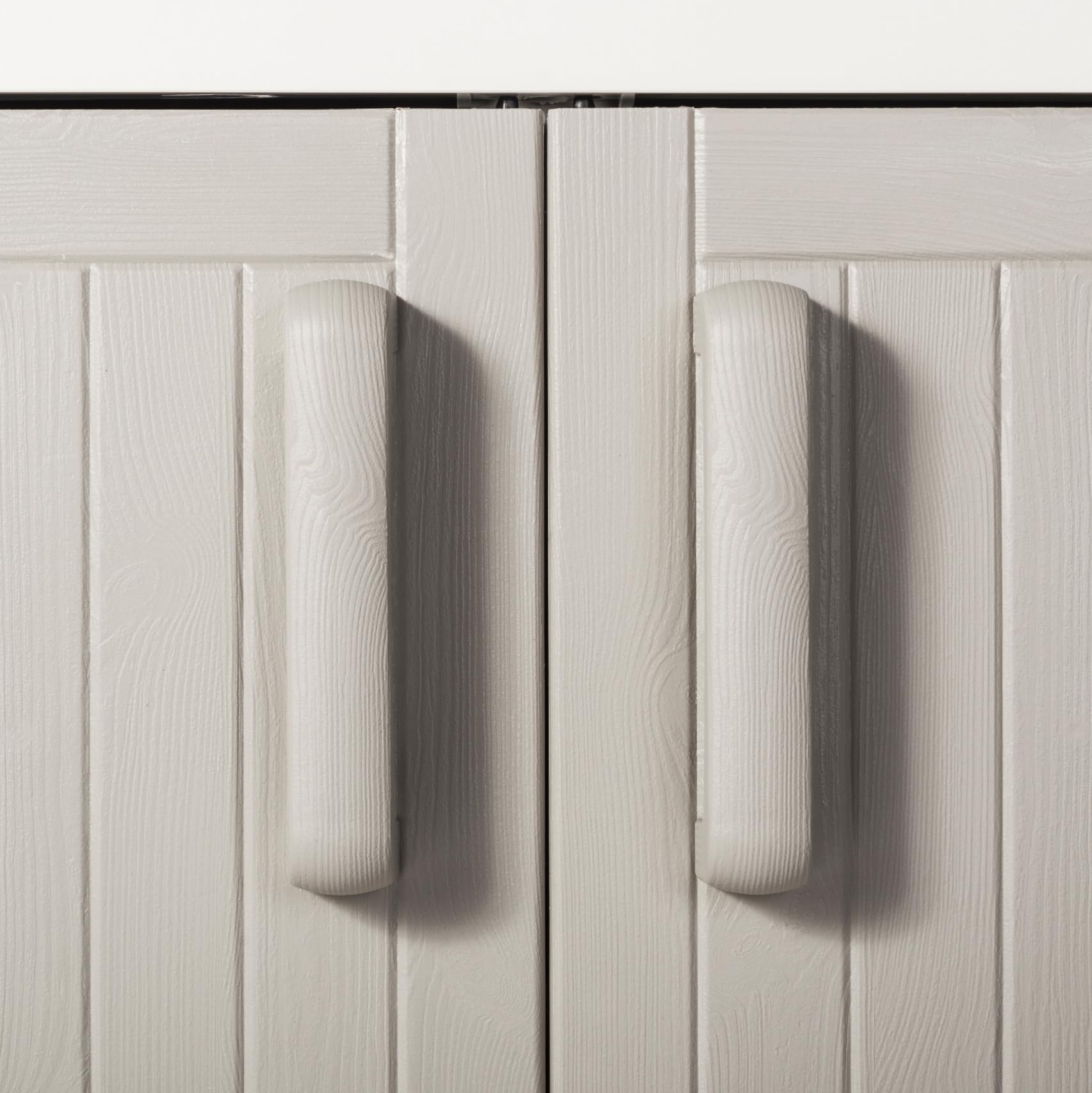 Toomax Armario móvil de resina para exterior bajo gris Wood 65 x 37 x 93 cm, antracita