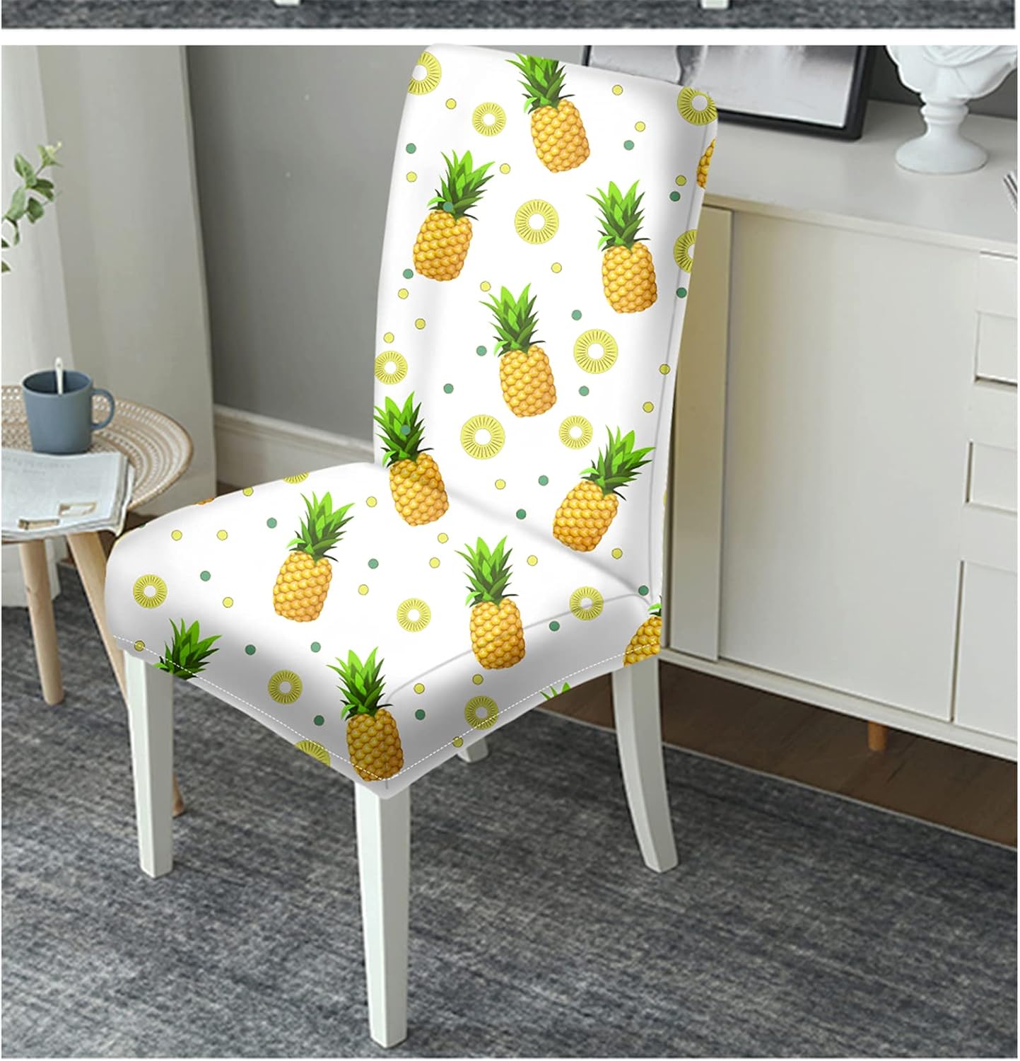 GLENLCWE Splatter Tie Dye American Flag Print Chair Covers Patriotic Dining Room Chair Cover Stretchy Chair Slipcover Washable,2 Pack Kitchen Accessories