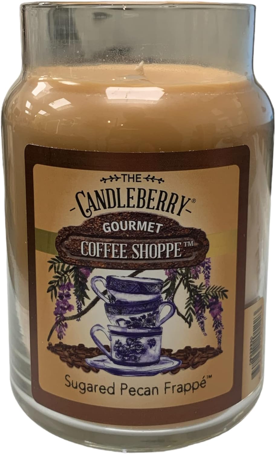Candleberry Candles | Gourmet Coffee Shoppe Collection | Strong Fragrances for Home | Hand Poured in The USA | Highly Scented & Long Lasting | Large Jar | (Sugared Pecan Frappe) image 3