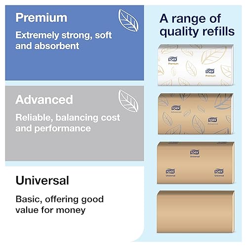 Miniatura 9 de Tork Xpress - Dispensador de toallas de papel multipliegue, negro, H2, dispensador uno a la vez, rango de elevación, 552028