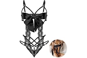 One Size Fits All Lingerie: Unwrap Me Lace Ribbon Set