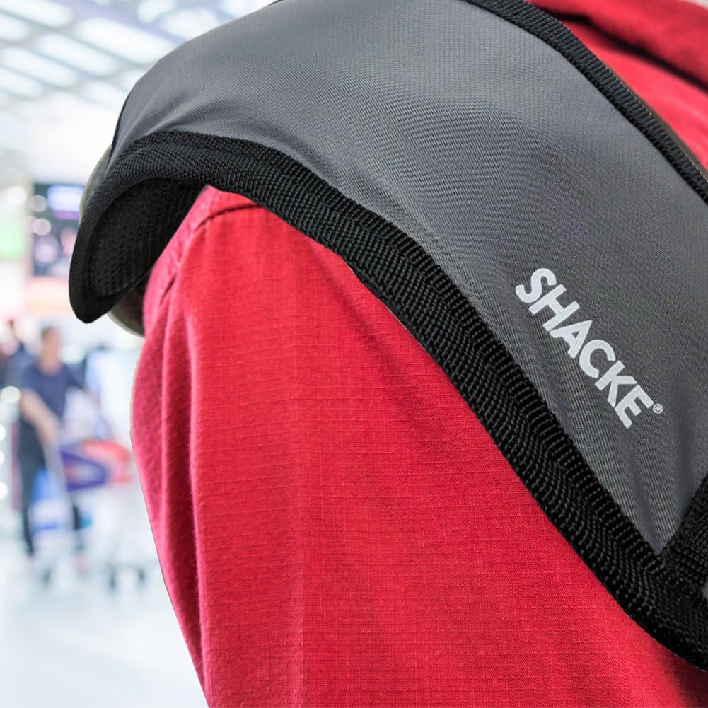 Shacke Memory Foam Shoulder Pad Replacement for Bags - Long and Super Comfortable (Grey)