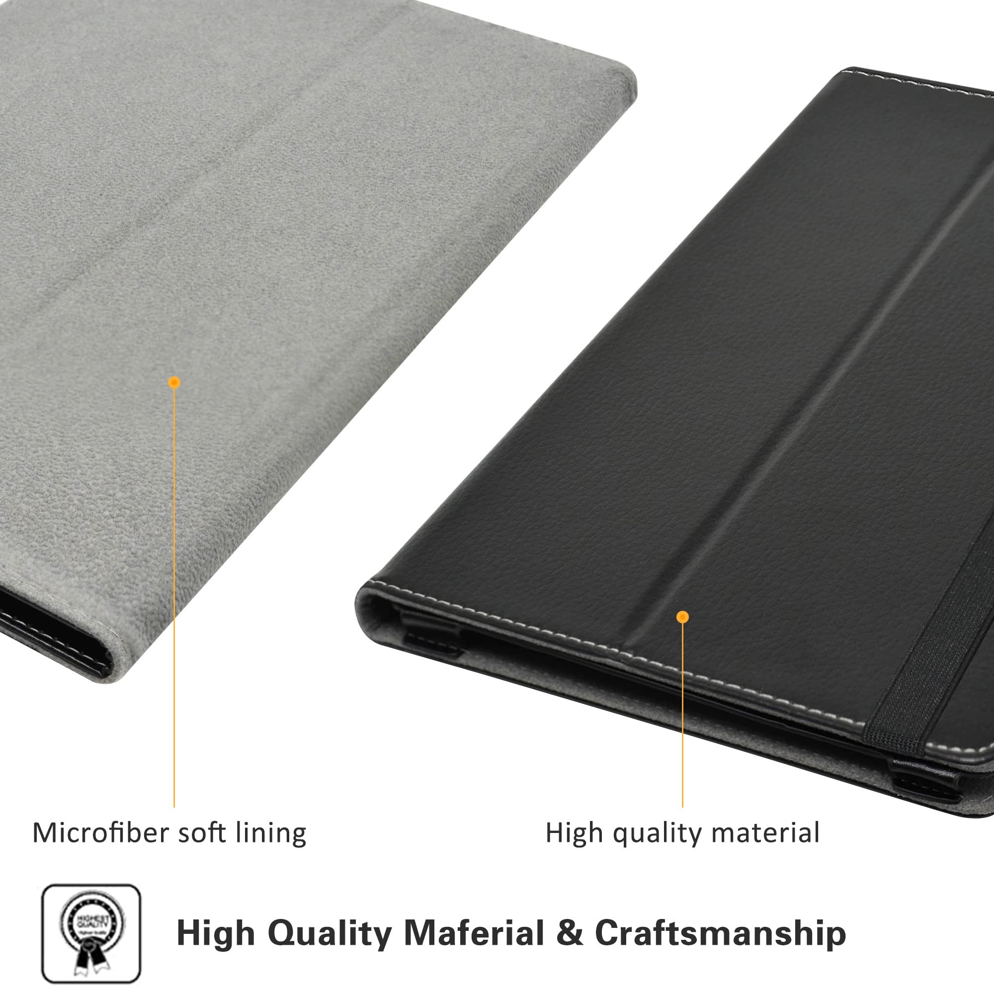 AKNICI Custodia Cover per TECLAST M40 Plus/TECLAST P40HD/TECLAST P30S, Custodia PU Pelle Ultra Sottile Leggero in Tri-Fold con Retro in Morbido TPU per TECLAST M40 Plus/P40HD/P30S, Blu