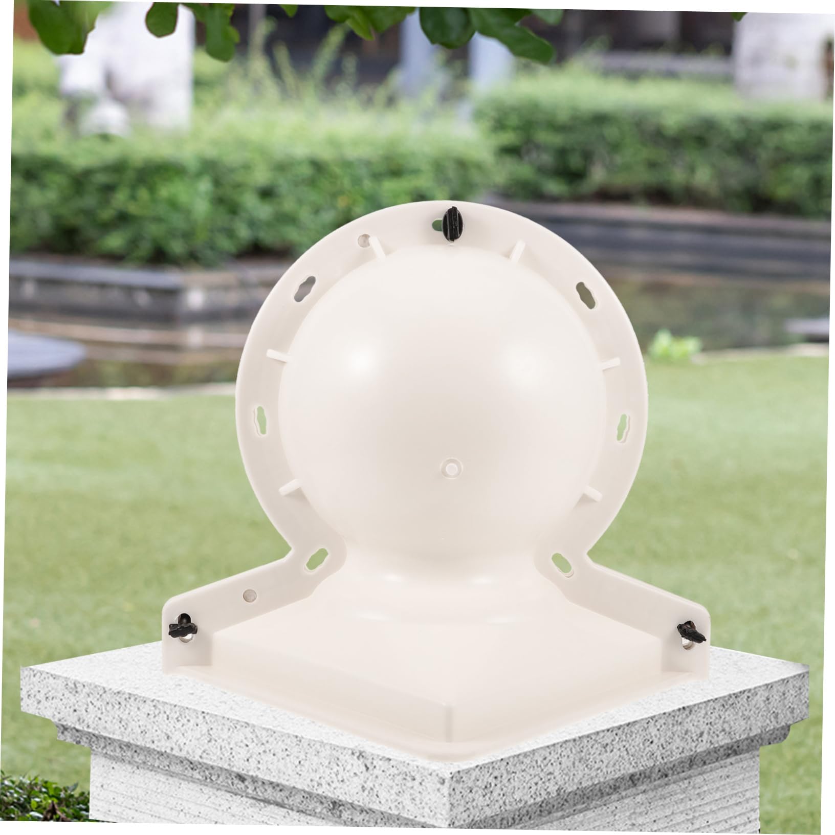 SEWACC Kunststoff Kugelform Zementform für Gartendeko und Balkongeländer mit Exzellenter Haltbarkeit Tragbar für Gartenliebhaber in Moderner Schlichter Gestaltung Zufällige Farbe