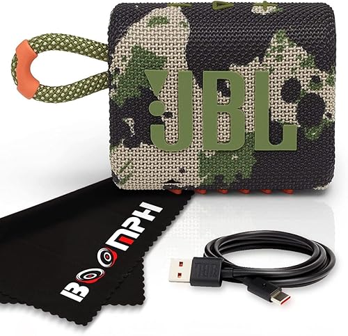 Miniatura 11 de JBL Go 3 - Altavoz inalámbrico Bluetooth portátil, IP67 impermeable y resistente al polvo, batería incorporada - Eco Green- Solución integral de