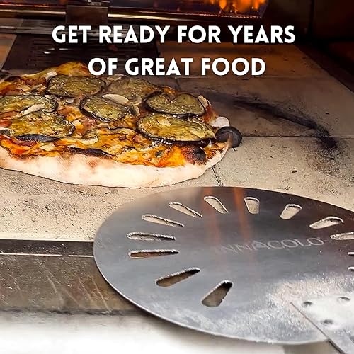 Miniatura 9 de Cáscara de pizza de aluminio perforado de 16 pulgadas con asa, ligera y premium, perfecta para pizza, pan y pasteles caseros