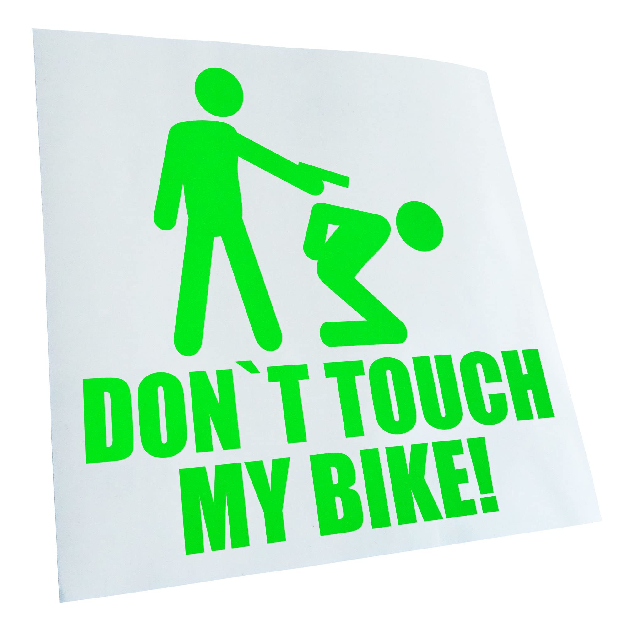 Kiwistar - Car Sticker - Dont Touch My Bike! Sticker for Car, Laptop, Bicycle, Truck, Motorcycle Multi-Coloured JDM Decal Racing