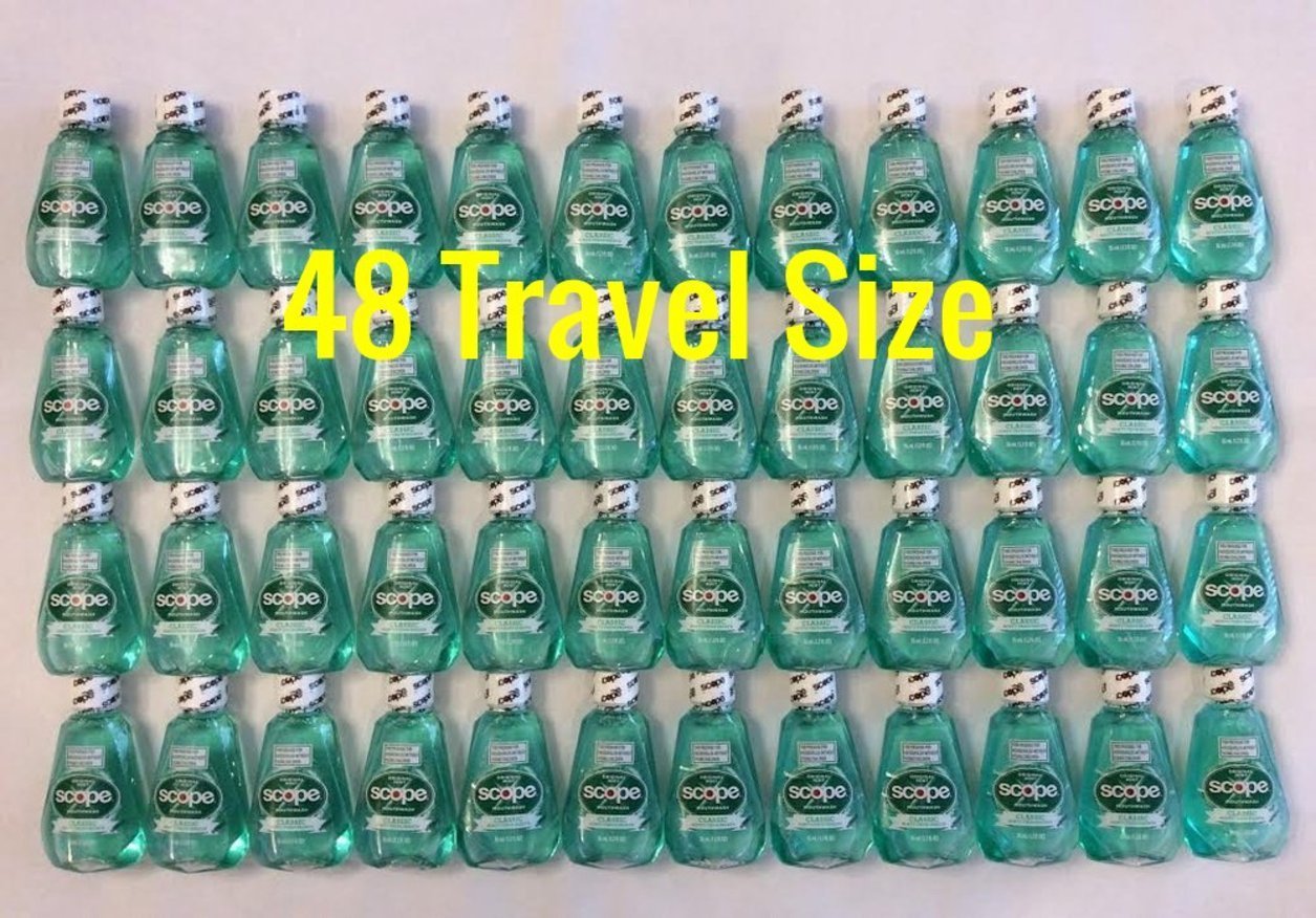 Box of Travel Size Mouthwash, .5 oz