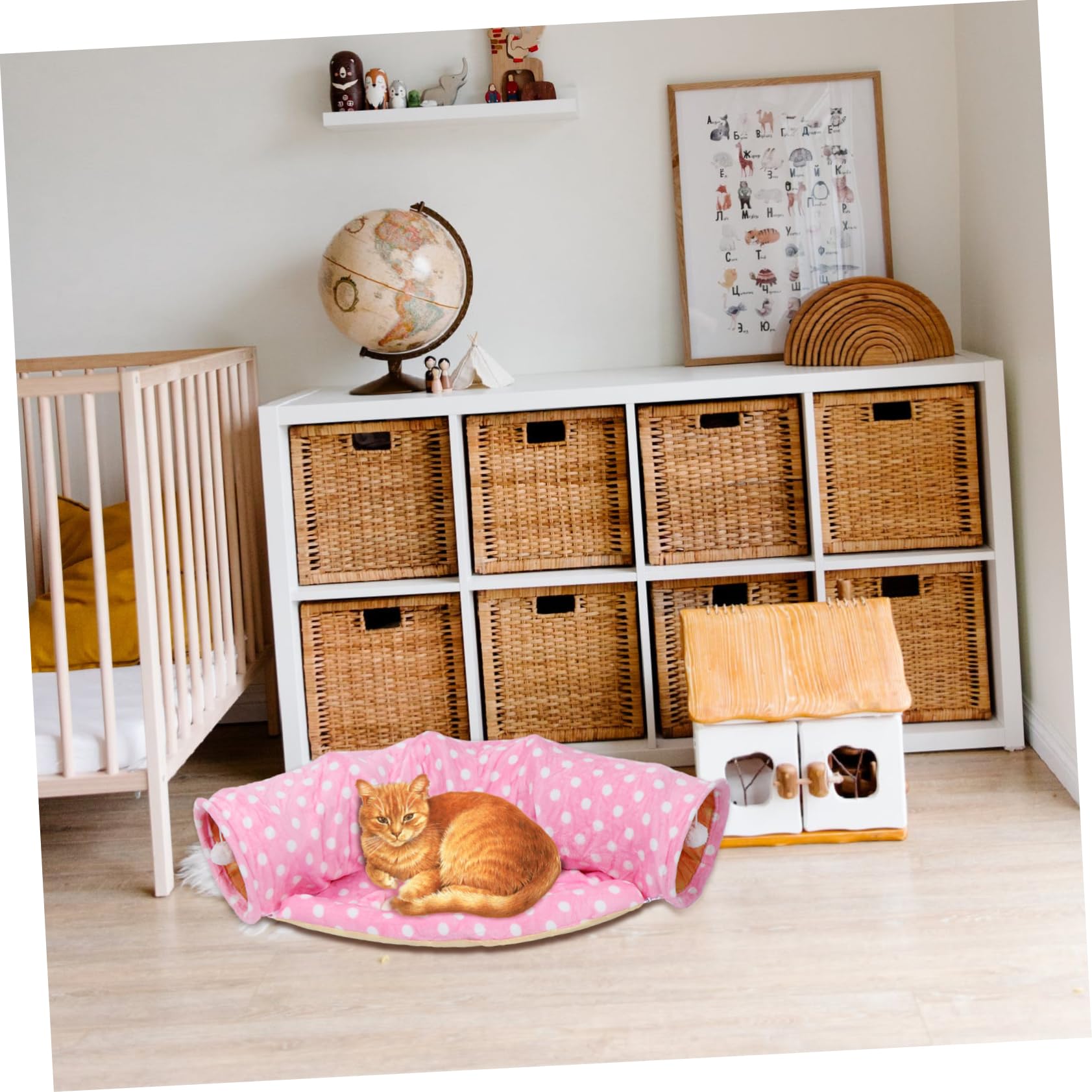VANZACK 1 Pc Tunnel bidirectionnel Cat Tunnel pour Chat Interactive Cat Toy pli Jouets à mâcher pour Chat Jouet Tunnel de Tente de Chat Jouet Chaton drôle Animaux Jouet pour Chat