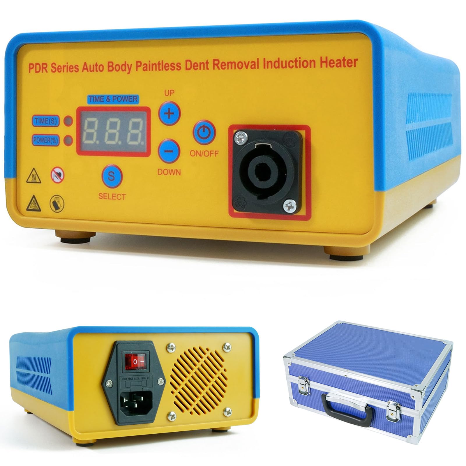 Pro PDR Grzejnik indukcyjny, 1380 W Hot Box Auto Bezbarwne narzędzie do usuwania wgnieceń, Hot Box Narzędzie do naprawy samochodów do garażu osobiste z cyfrowym wyświetlaczem