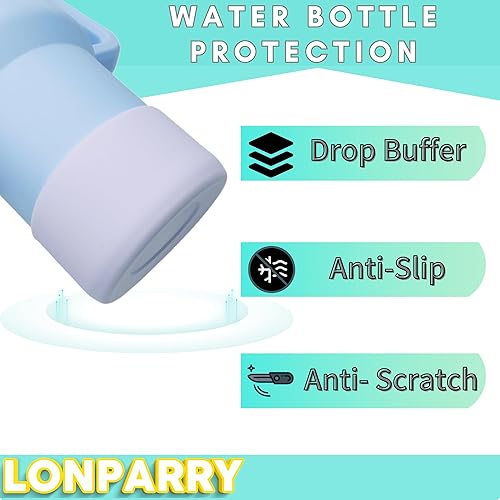 Miniatura 3 de Stanley - Paquete de 2 botas de silicona para vaso Stanley 40 de 30 oz Quencher Adventure, IceFlow 30 de 20 onzas, protector de copa Stanley