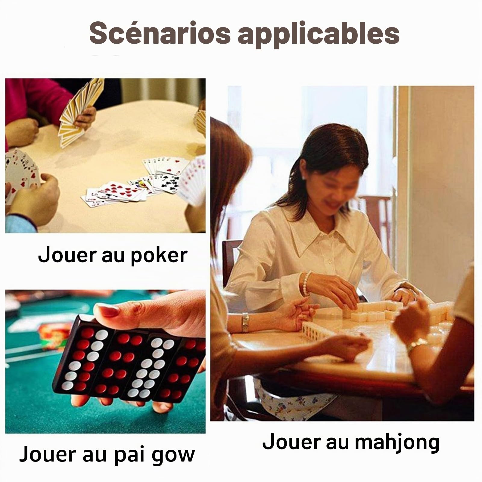 Tapis De Table Mahjong avec Sac De Rangement, Tapis De Mahjong pour Jeux De Cartes De Poker, Tapis De Jeu De Mahjong Carré Antidérapant(Green,90x90cm)