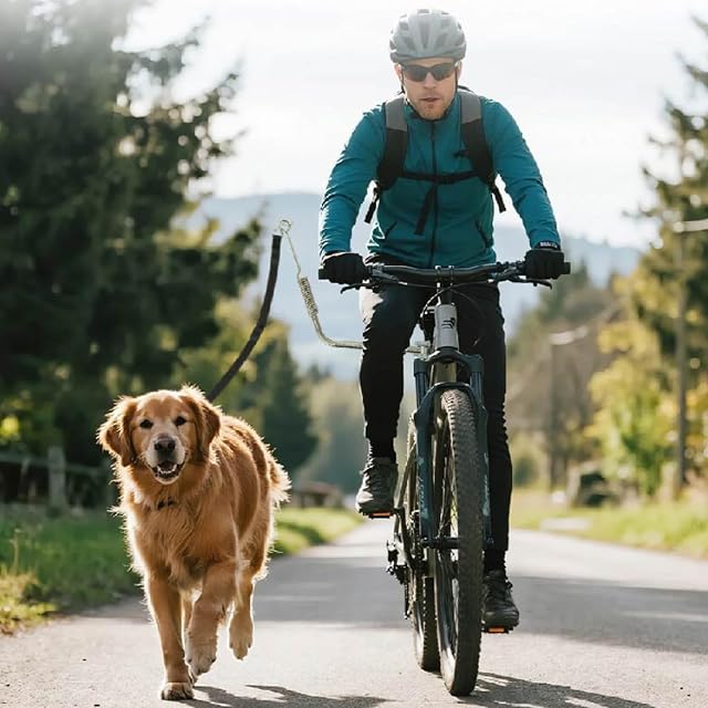 Foto 6 de 7 de Behogan Correa de perro para bicicleta: correa para perros de bicicleta con manos libres, longitud ajustable