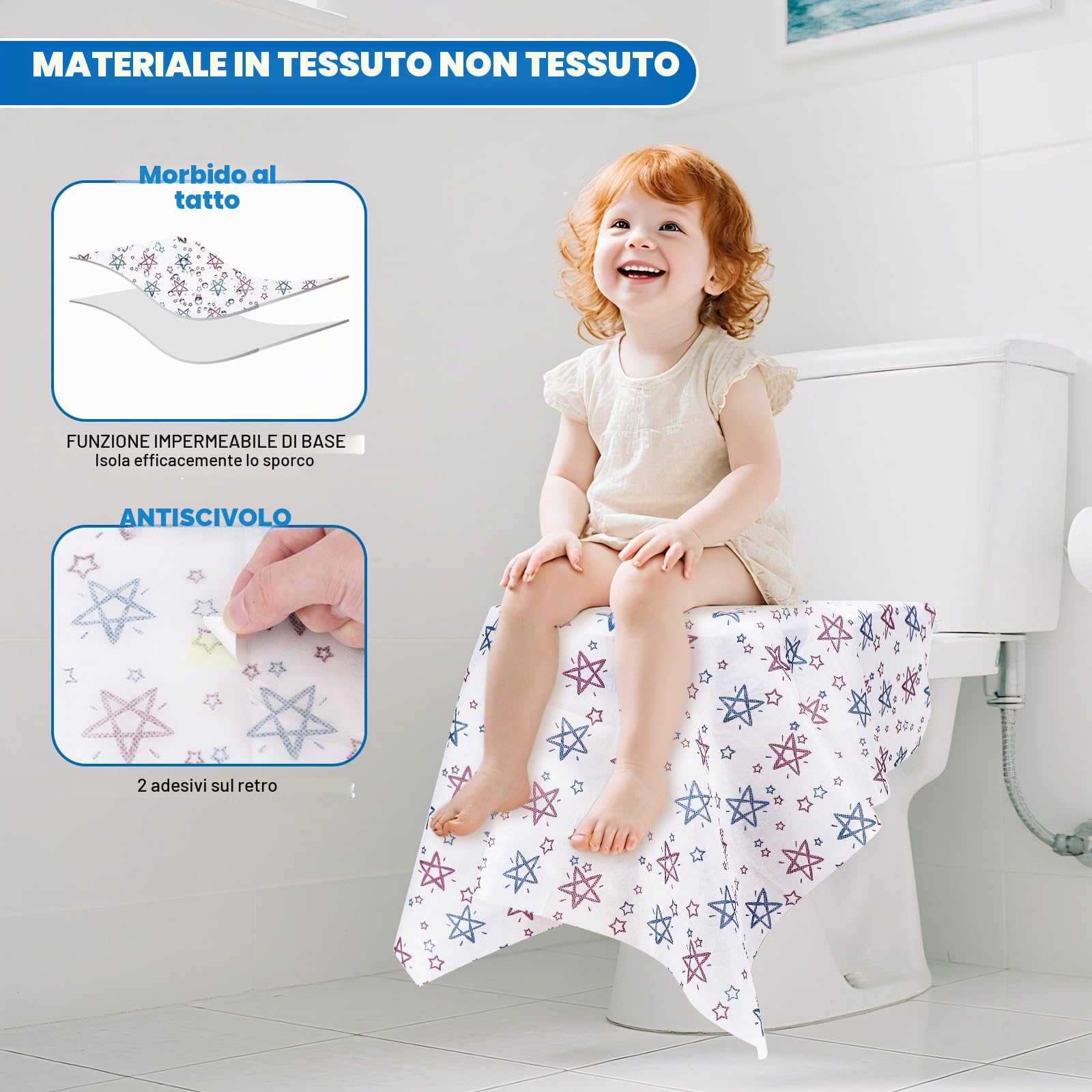 Coprisedile per vasino usa e getta impermeabile, misura grande, 20 pezzi