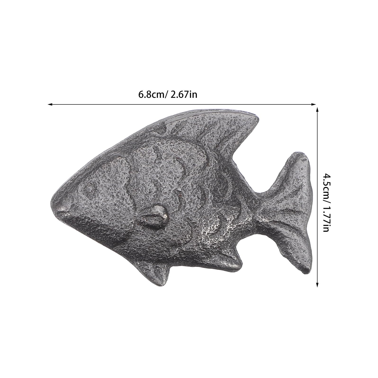 Pesce di Ferro Naturale Set 6 Pezzi per Cucina, Integratore di Ferro Attrezzo per Cottura per Vegetariana Versatile Adatto a Sportivi e Gravidanza