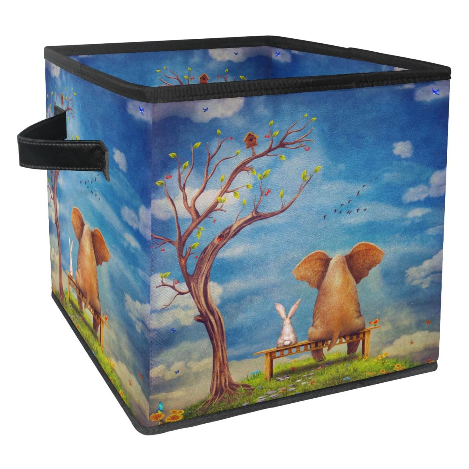 Bacs avec poignées pour jouets et livres afin de ranger une chambre d'enfant