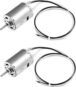 PlusRoc 2 Pack RV Vent Fan Replacement RV Exhaust Bathroom Ventilation Roof Ceiling Fan Round Shaft 12V Motor Replacement for Ventline BVD0218-00, 4000 RPM/7W