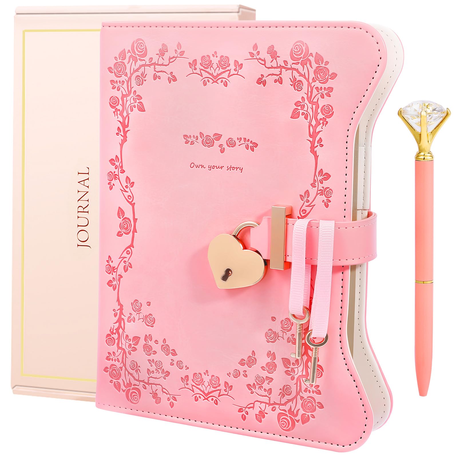 Amazon.com : BSRBAOZY Diary with Lock and Key for Girls & Women