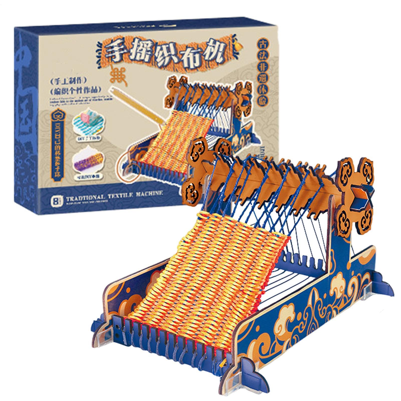 Ruwshuuk Kit Tessitura per Bambini Attività con Anelli per Presine e Maglia | Artistici Per Creare Borse Per Telefono, Portatazze, Braccialetti, Sciarpe Per Animali E Sottobicchieri