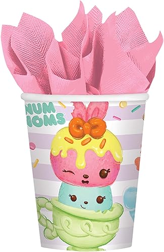 Amscan Numb Noms - Vasos de papel, 8 unidades