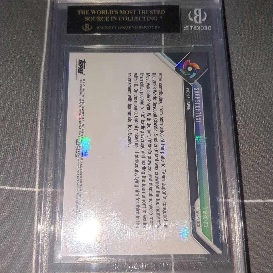 Amazon.co.jp: BGS10 ブラックラベル Topps Now 大谷翔平 WBC MVP受賞 