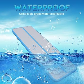 DAIRTRACK Inflatable Gymnastics Air Mat 10ft/13ft/16ft/20ft Tumble Track Tumbling Mats for Home Use/Gym/Training/Cheerleading/Yoga/Water