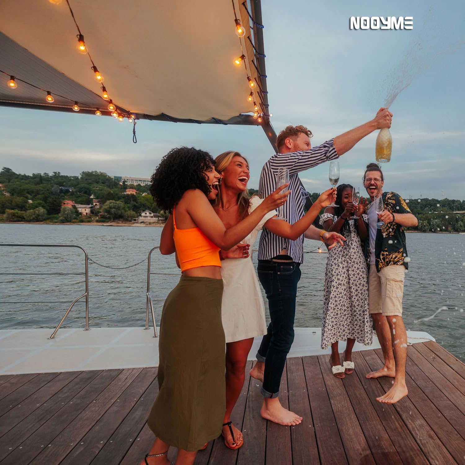 NOOYME 28" Skorts for Women with 3 Pockets Modest Knee Length Athletic Midi Skirts - Image 3