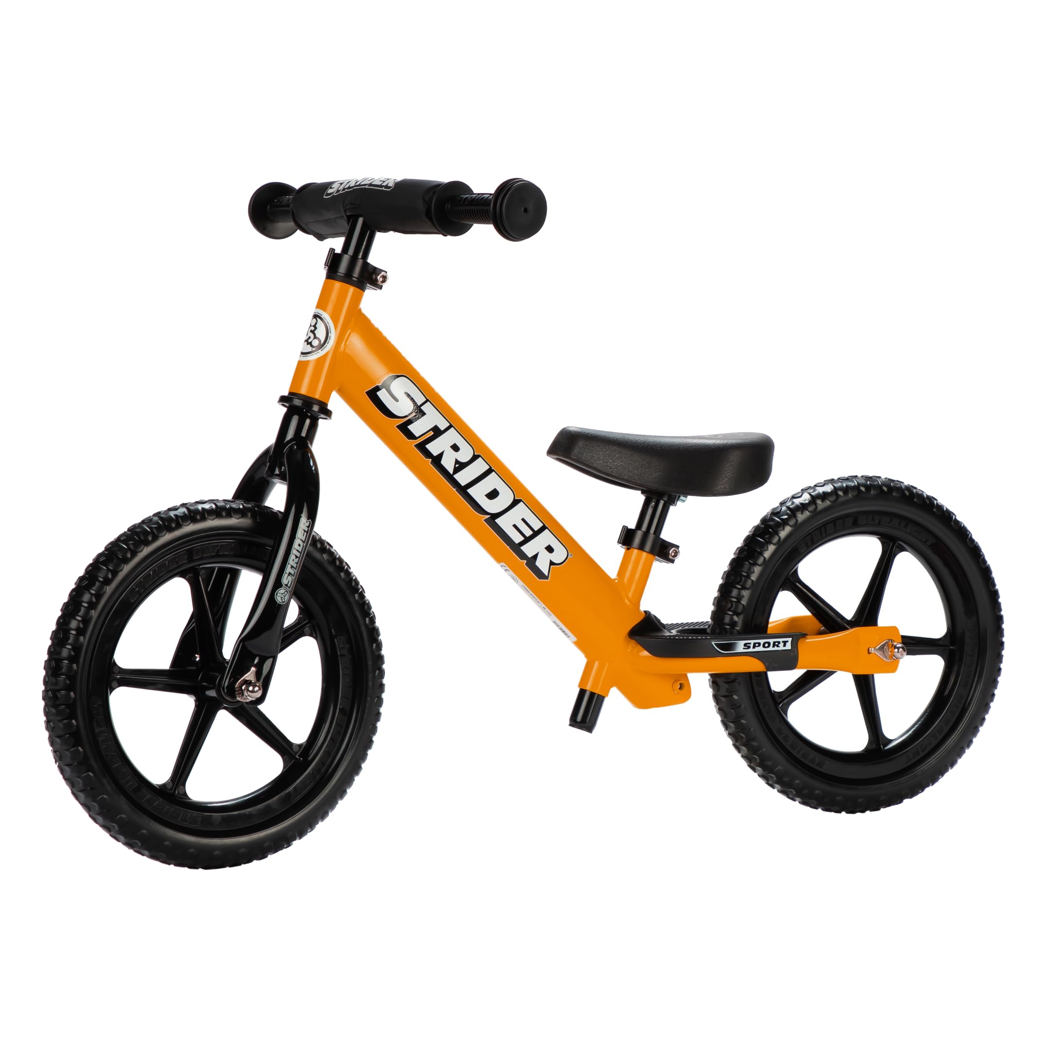 Strider 12 Sport No Pedal Balance Bike for Kids Ages 14 Years Black | No-Pedal Balance Bike for Toddlers Safety Pad Adjustable Seat and Handlebars Lightweight Frame Never-Flat Tires product thumbnail 2