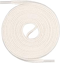 Mount Swiss Premium Flat Shoelaces 1 Pair 100% Cotton Tear-resistant Shoelaces Width 7mm Length 45-200cm
