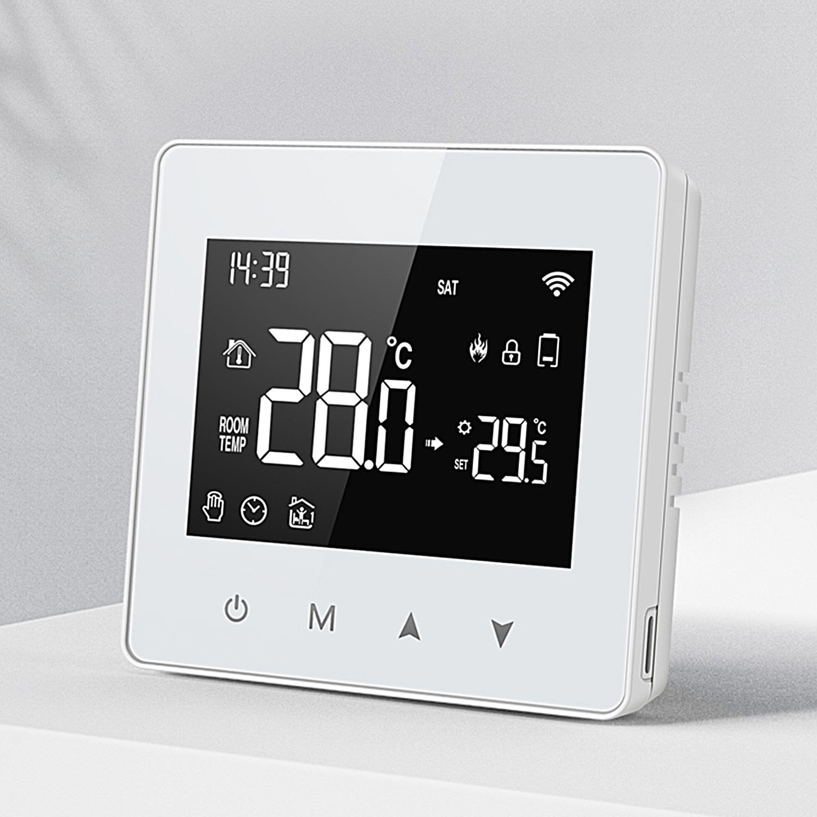 Home Cronotermostati,Cronotermostato WiFi | Termostato Wifi Termostato per la casa - Termostato digitale, Termostati domestici programmabili, Termostato domestico alimentato a batteria