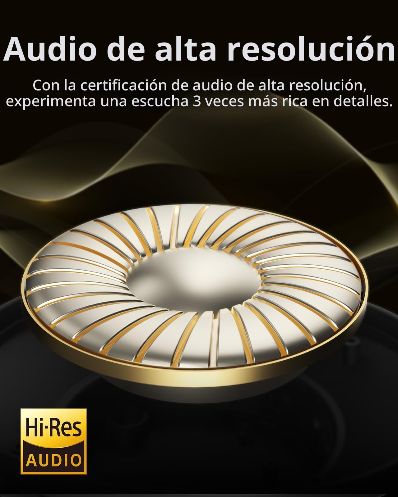 Tronsmart Q20S Cascos Inalámbricos Cancelación de Ruido Activa Híbrida con Varios Modos, Sonido Hi-Res Audio, 60H Reproducción, Control de App, Ajuste Cómodo, Wireless Auriculares con Micrófono
