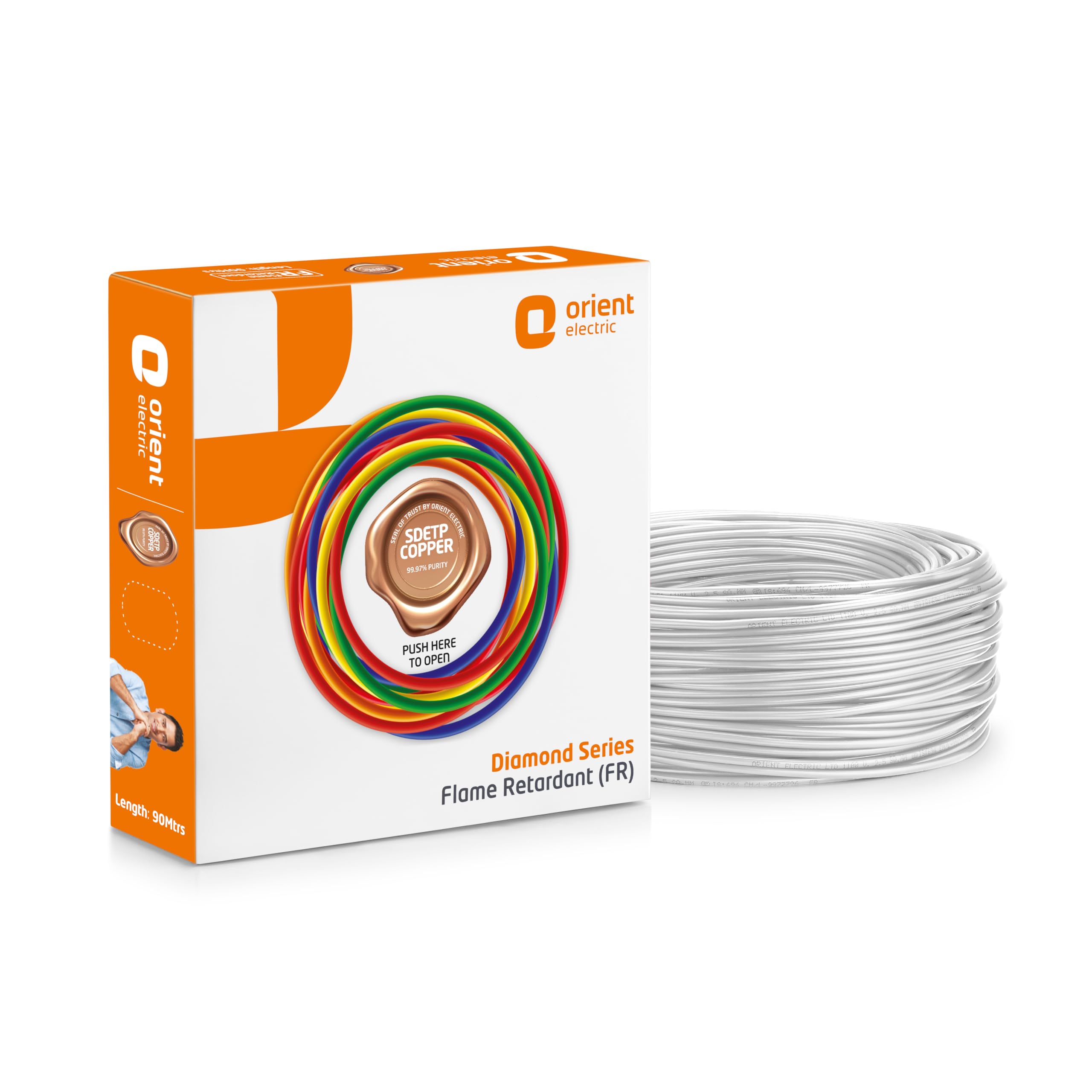 Orient Electric 4.0 Sq mm White Class 5 1100V FR Electric Wire (90 Metre)-image-30