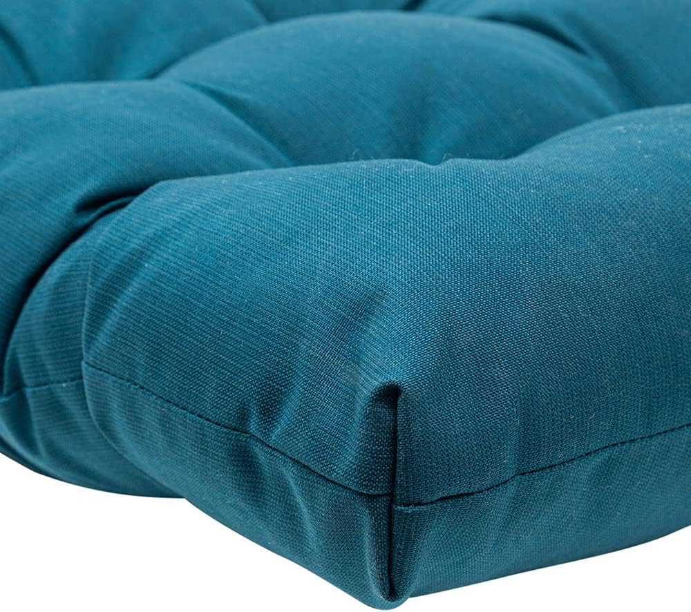 QILLOWAY Outdoor Bench Cushion - 51x18x4 Inch Waterproof Patio Bench Cushion, Durable Bench Cushions for Outdoor Furniture, Replacement Outdoor Bench Cushions for Garden, Deck,Peacock Blue