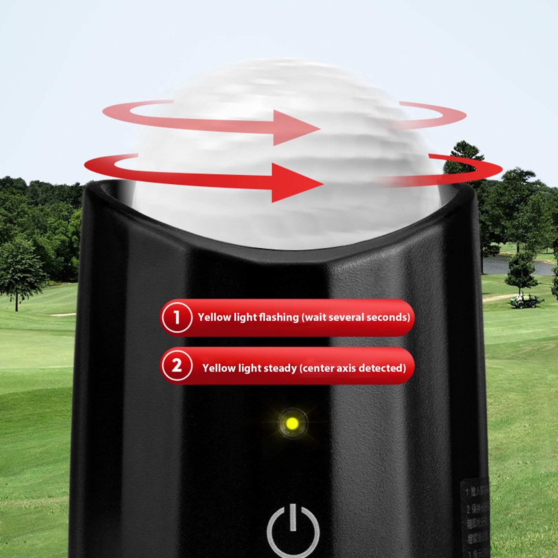 Strumento per marcare la Linea della Pallina da Golf, Strumento elettronico per marcare l'allineamento della Pallina da Golf con centraggio Automatico per Una Pratica di Putt coerente.