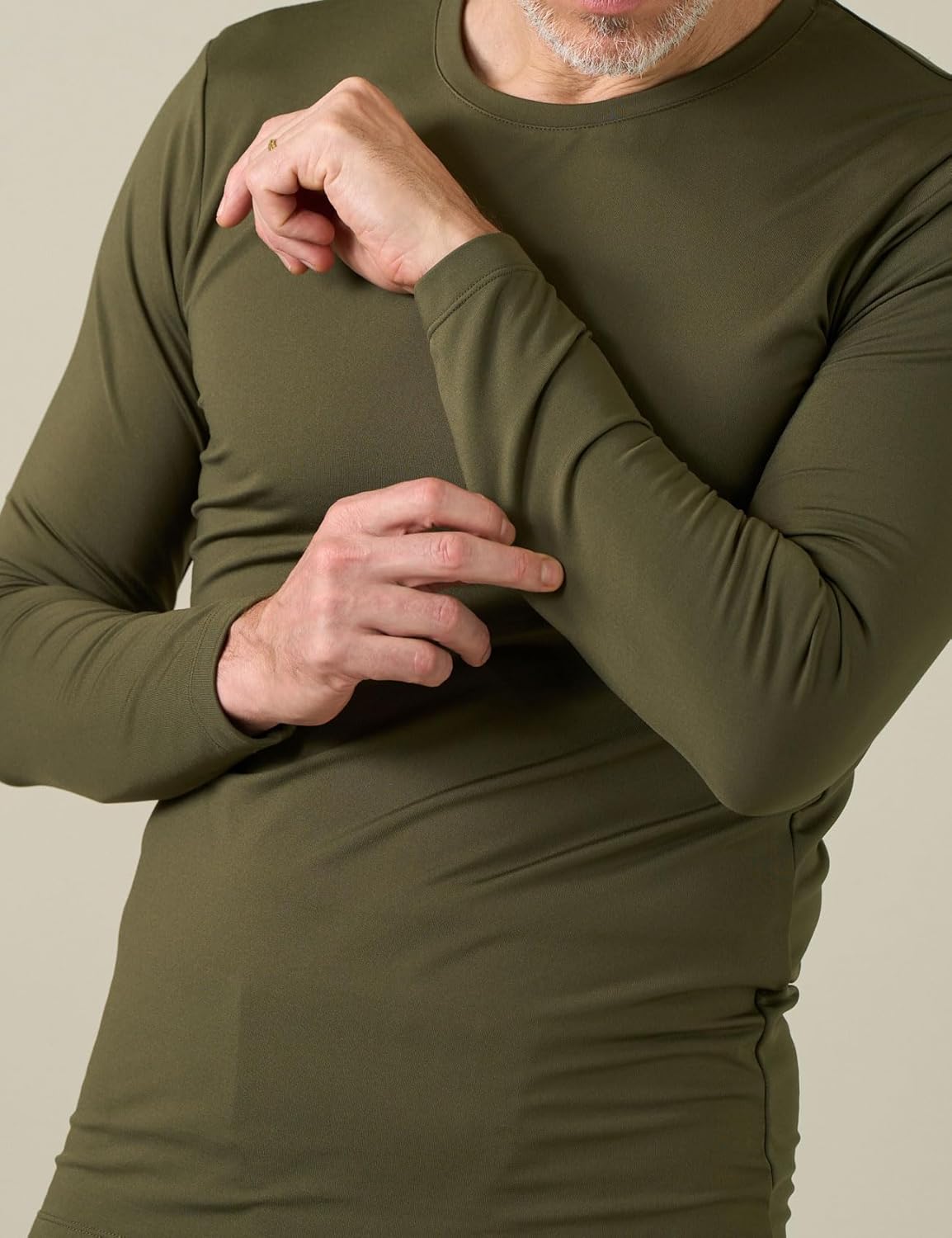 LAPASA Men's Thermal Underwear Top Crewneck Long Sleeve Shirt Base Layer Lightweight Midweight Heavyweight Winter M09/M26/M55 - Image 2