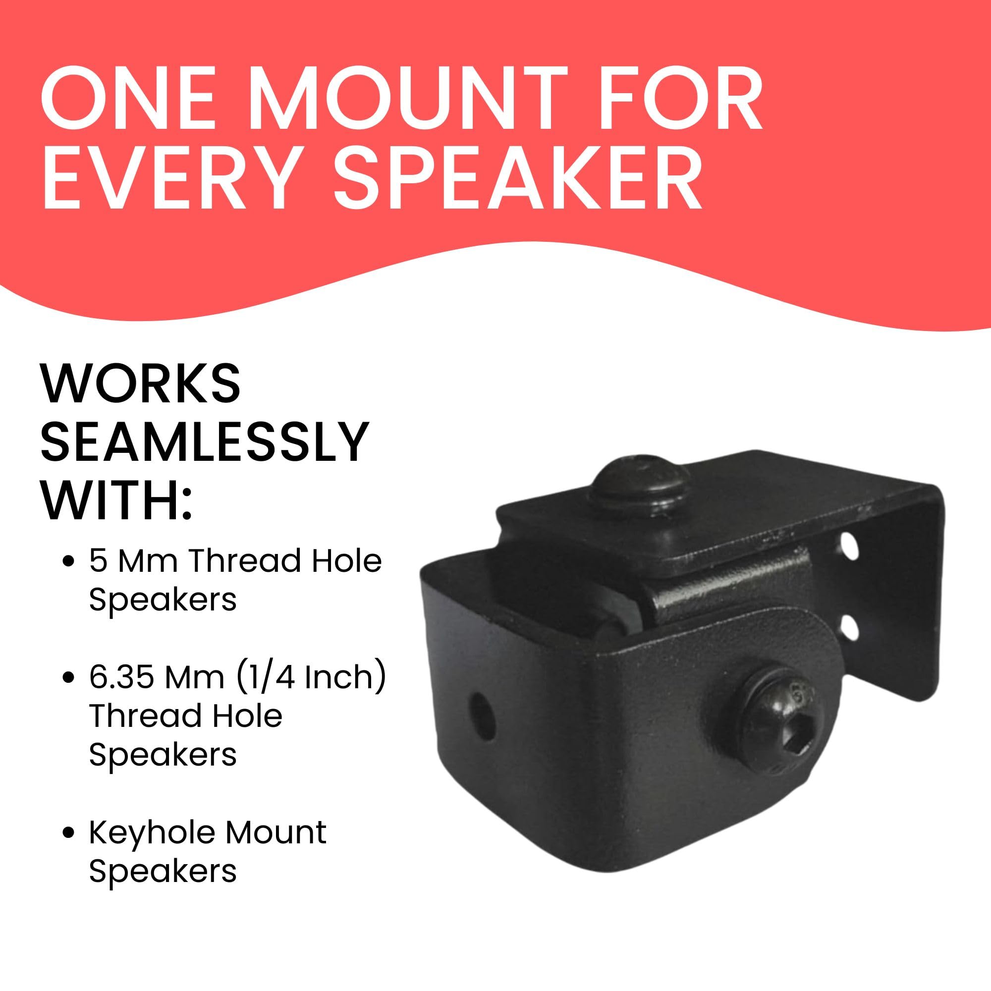 Speaker Wall Mount Stand - Pack of 2 -5