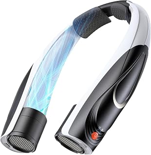 Portable Neck Fan, Max 20H, Rechargeable Personal Fan with 6000mAh Battery, 360° Cooling, 6 Speeds Hands-Free Wearable Fan, Gifts for Men, Women, Travel, World Cup, Outdoor