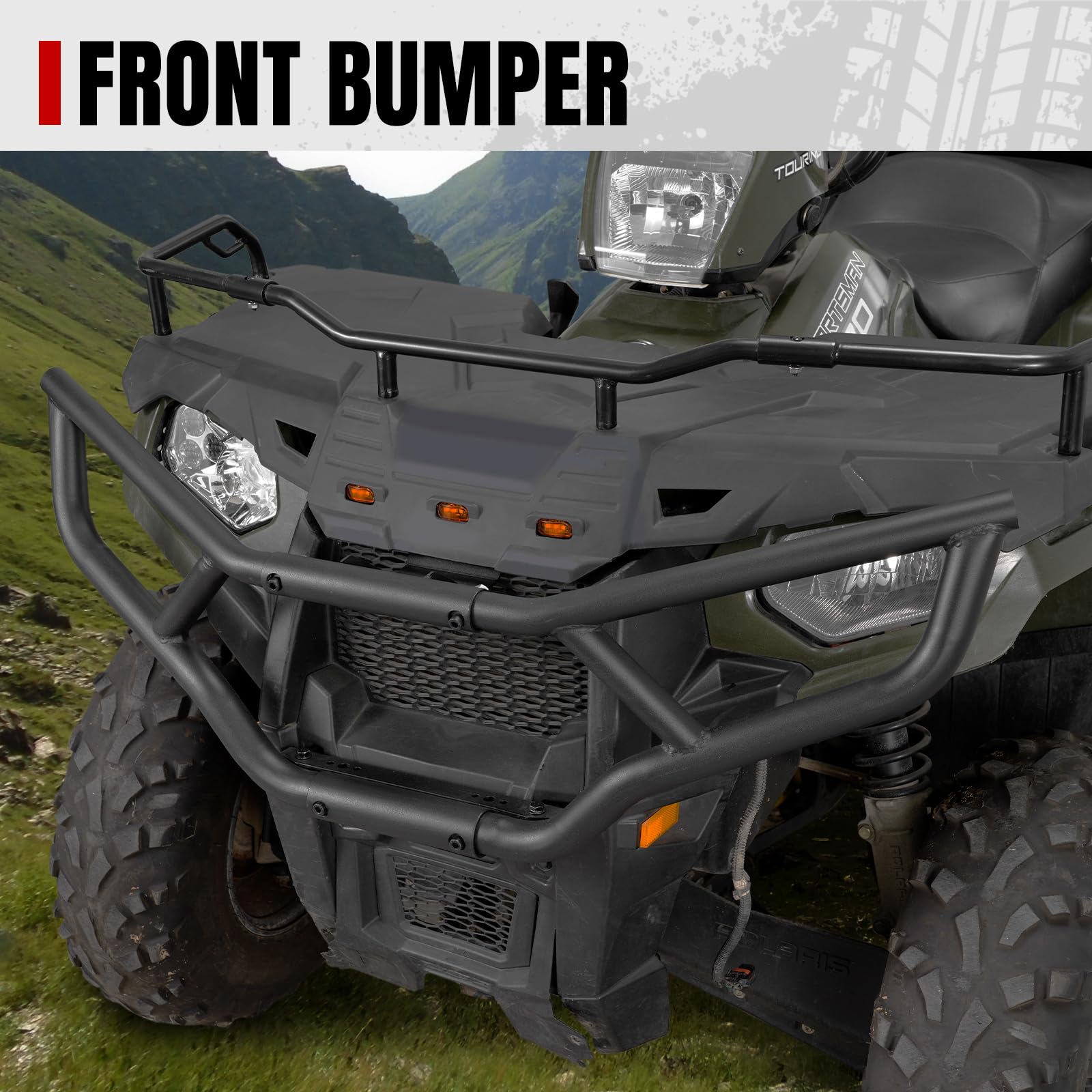 Protection Brosse Pare-choc Arrière Pour Polaris Sportsman Touring 2014-2023 - Neuf, Réf. ET-072