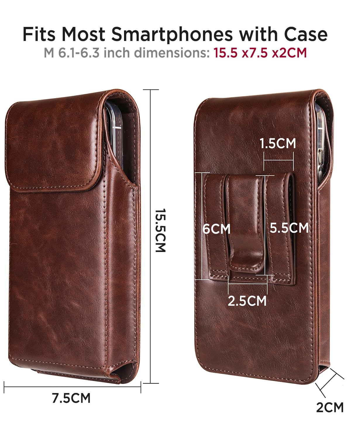 Étui Portefeuille IPhone 15 Pro Max Avec Fermeture Magnétique