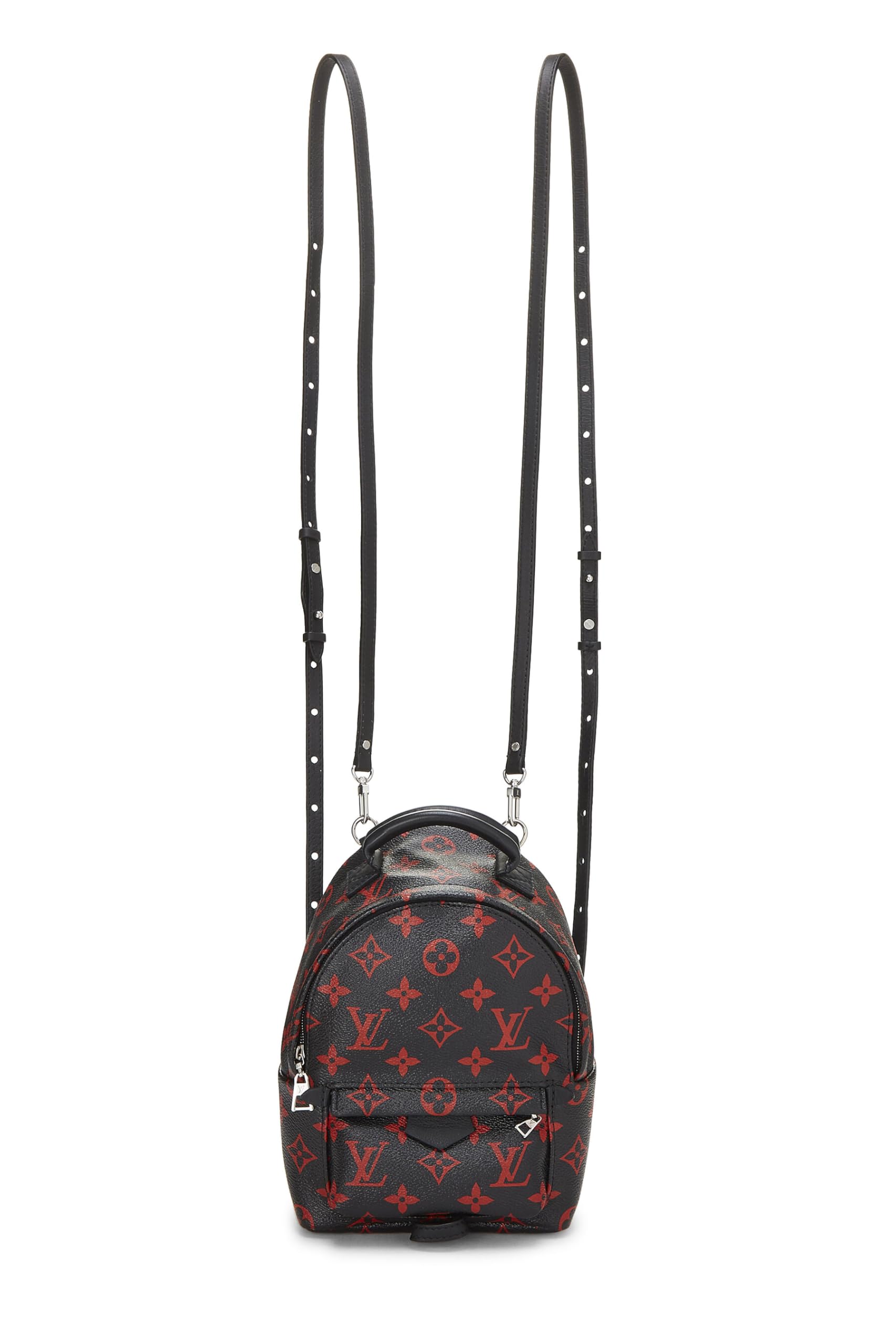 Louis Vuitton, Pre-Loved Black Monogram Canvas Palm Springs Backpack Mini, Black