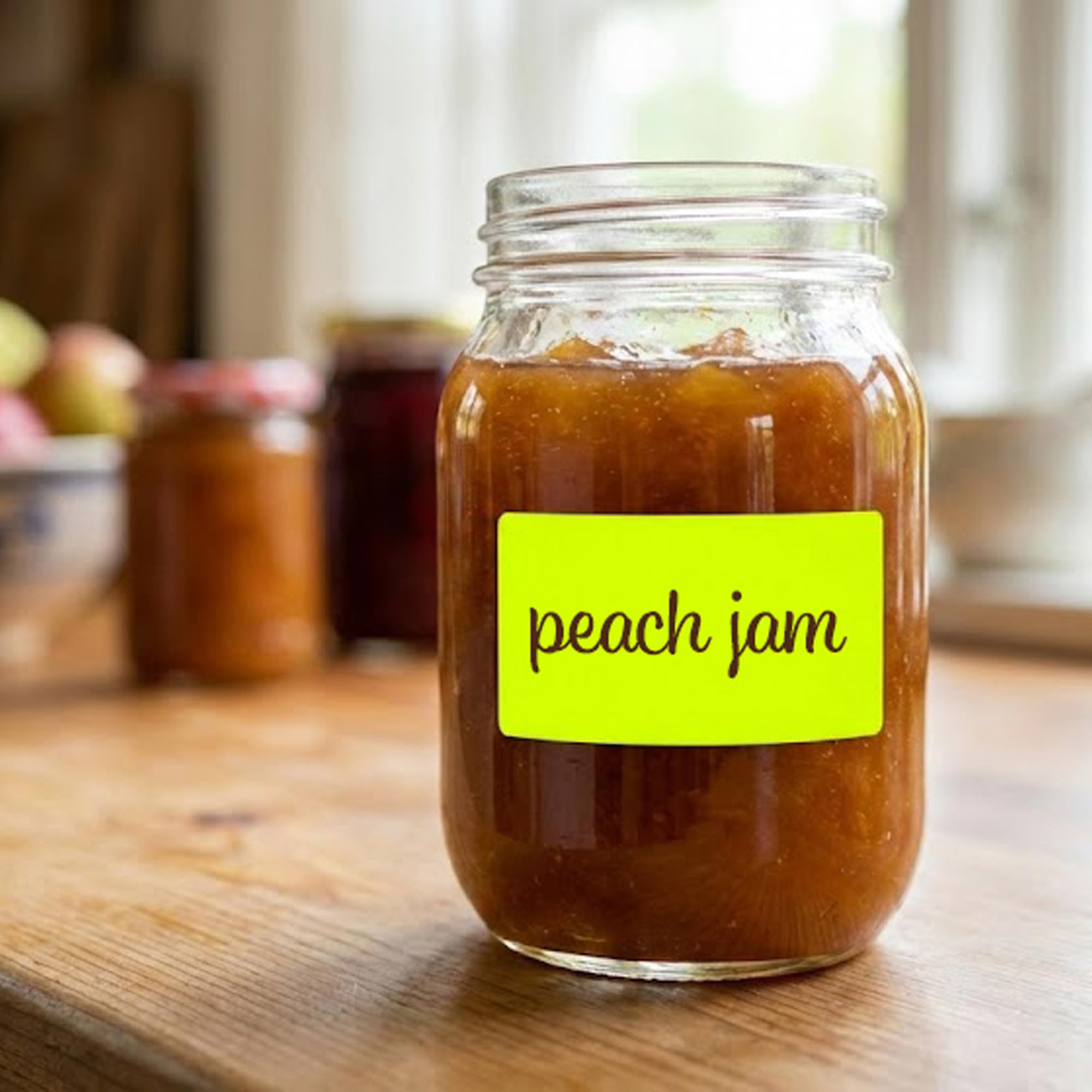 Image secondaire de Lot de 1000 Étiquettes Adhésives Jaune Fluo 60 x 30 mm - MD Labels