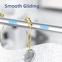 Vista 5 de Titanker Ganchos para cortina de ducha e impermeable, ligero, 72 x 72 pulgadas, forro de cortina de ducha de PEVA, transparente