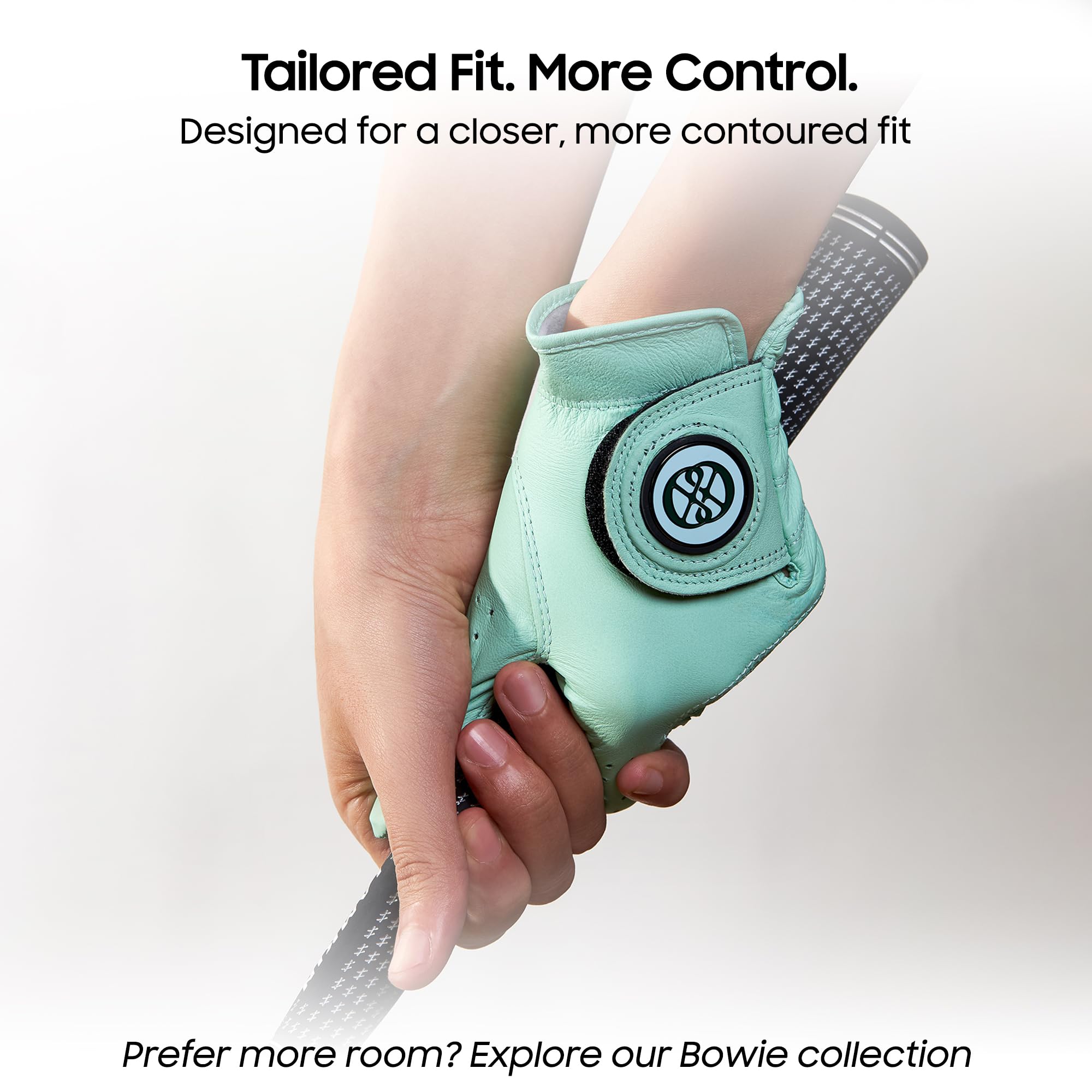 Clapley - Guanto da golf da donna, in pelle Cabretta di alta qualità, con marcatore magnetico per palline, design traspirante, elastico
